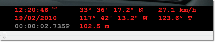 Metadata window pane (Display Geotagging Data)