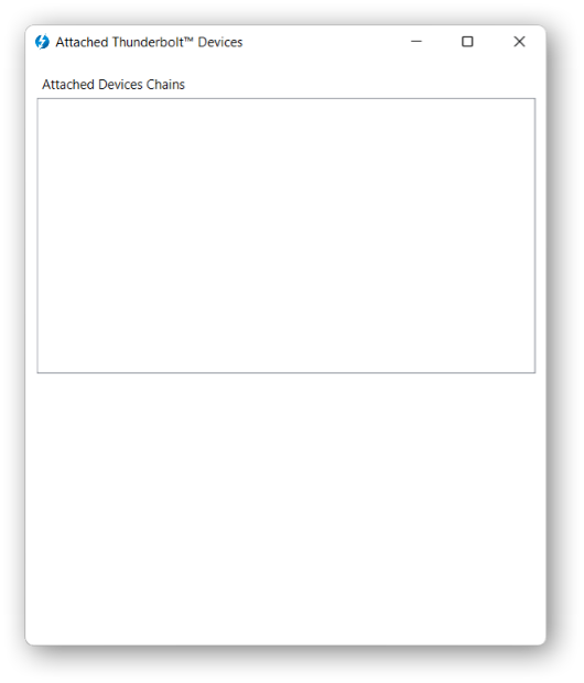No attached devices